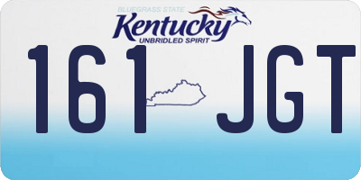 KY license plate 161JGT