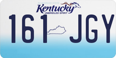 KY license plate 161JGY