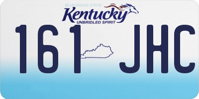 KY license plate 161JHC