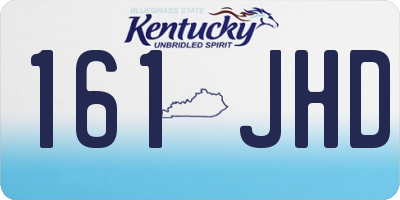 KY license plate 161JHD