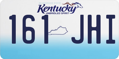 KY license plate 161JHI