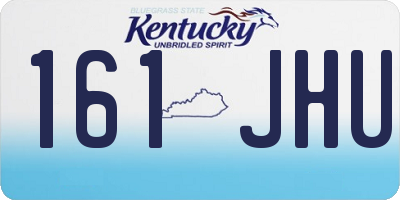 KY license plate 161JHU