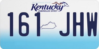 KY license plate 161JHW