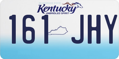KY license plate 161JHY