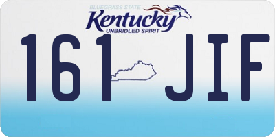 KY license plate 161JIF