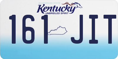 KY license plate 161JIT