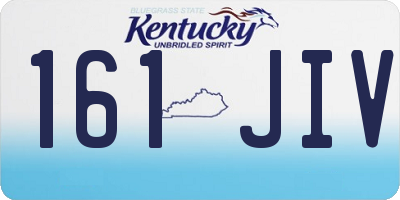 KY license plate 161JIV