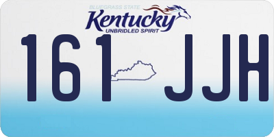 KY license plate 161JJH