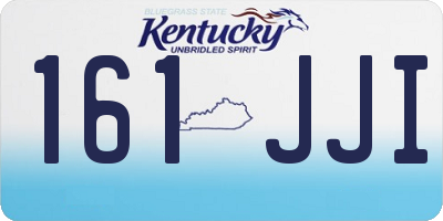 KY license plate 161JJI