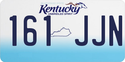 KY license plate 161JJN
