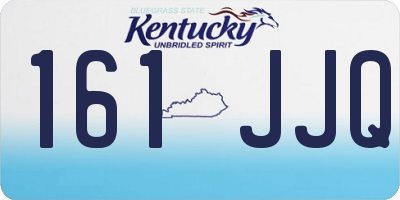 KY license plate 161JJQ