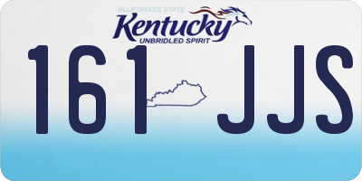 KY license plate 161JJS