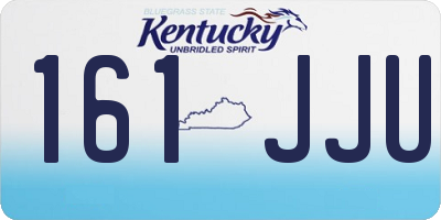 KY license plate 161JJU
