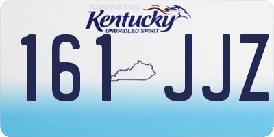 KY license plate 161JJZ