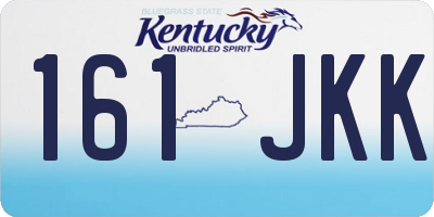 KY license plate 161JKK