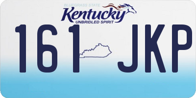 KY license plate 161JKP