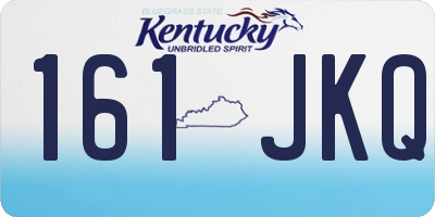 KY license plate 161JKQ