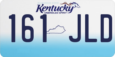 KY license plate 161JLD