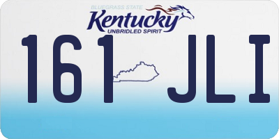 KY license plate 161JLI