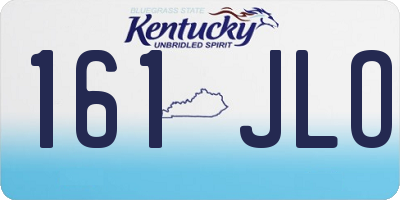 KY license plate 161JLO