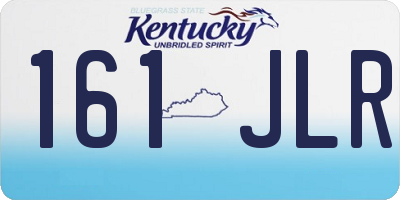 KY license plate 161JLR