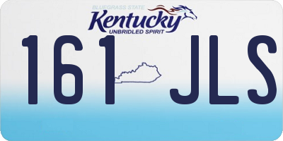 KY license plate 161JLS