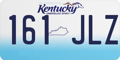KY license plate 161JLZ
