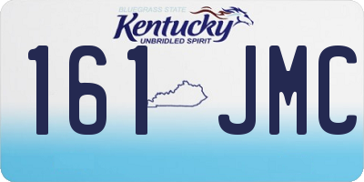 KY license plate 161JMC