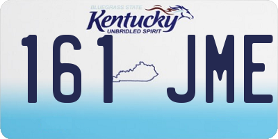KY license plate 161JME