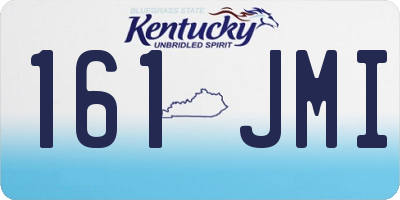 KY license plate 161JMI