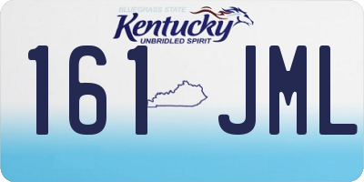 KY license plate 161JML