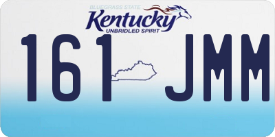 KY license plate 161JMM
