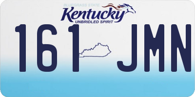 KY license plate 161JMN