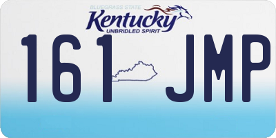 KY license plate 161JMP