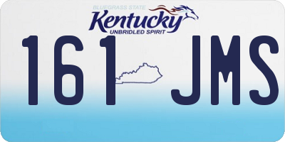 KY license plate 161JMS