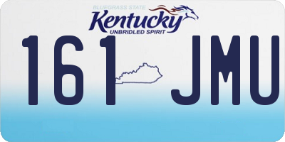 KY license plate 161JMU