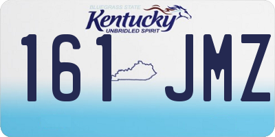 KY license plate 161JMZ