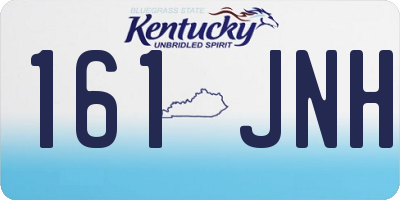 KY license plate 161JNH