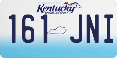 KY license plate 161JNI