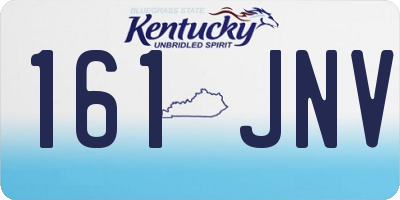 KY license plate 161JNV