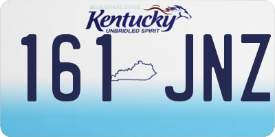 KY license plate 161JNZ