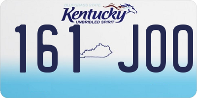 KY license plate 161JOO