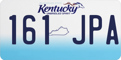 KY license plate 161JPA