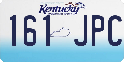 KY license plate 161JPC