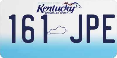 KY license plate 161JPE