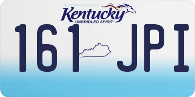 KY license plate 161JPI