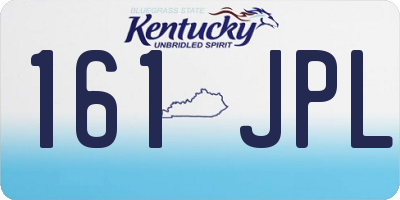 KY license plate 161JPL