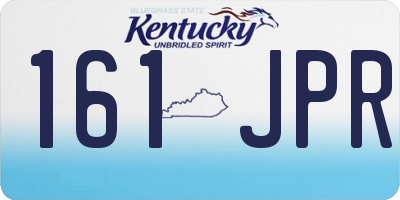 KY license plate 161JPR