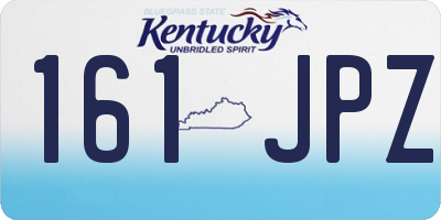 KY license plate 161JPZ