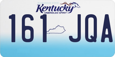 KY license plate 161JQA
